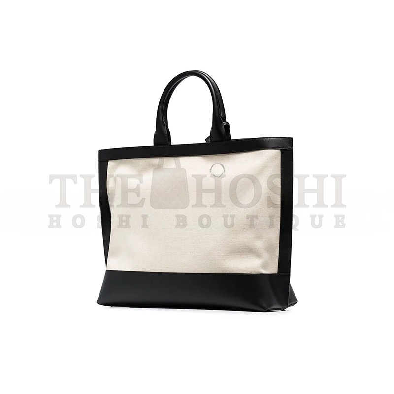 Y51 CALFSKIN LINEN TWO TONE SHOPPING TOTE BLACK 6197571560143 (41.5*34*14cm) Master Quality